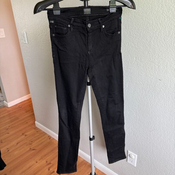Citizens Of Humanity Denim - Citizens of Humanity Black Avedon Ultra Slick Skinny Jeans Stretchy Size 27